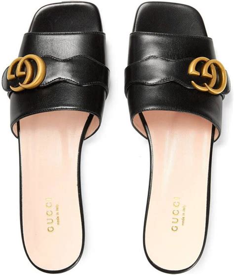 gucci slippers dames zwart|gucci crocodile slippers.